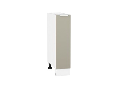 Шкаф нижний бутылочница Фьюжн Белый, Silky Grey, 200 В*Ш*Г 816*200*480, фасад МДФ  Silky Grey, корпус  Белый ms2510VVT_52111