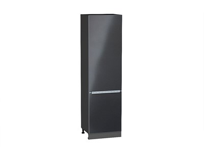 Шкаф пенал с 2-мя дверцами Фьюжн Graphite, Anthracite, 2140, 600 В*Ш*Г 2132*600*576, фасад МДФ  Anthracite, корпус  Graphite ms2510VVT_45118