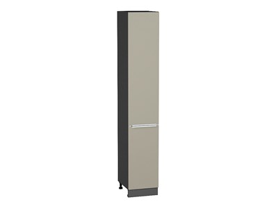 Шкаф пенал с 2-мя дверцами Фьюжн Graphite, Silky Grey, 2340, 400 В*Ш*Г 2336*400*576, фасад МДФ  Silky Grey, корпус  Graphite ms2510VVT_52337