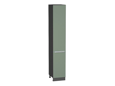 Шкаф пенал с 2-мя дверцами Фьюжн Graphite, Silky Mint, 2340, 400 В*Ш*Г 2336*400*576, фасад МДФ  Silky Mint, корпус  Graphite ms2510VVT_52343