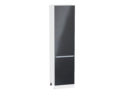 Шкаф пенал с 2-мя дверцами Фьюжн Белый, Anthracite, 2340, 600 В*Ш*Г 2336*600*576, фасад МДФ  Anthracite, корпус  Белый ms2510VVT_45122