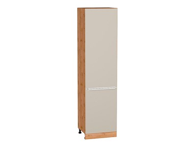 Шкаф пенал с 2-мя дверцами Фьюжн Дуб Вотан, Cream Silk, 2340, 600 В*Ш*Г 2336*600*576, фасад МДФ  Cream Silk, корпус  Дуб Вотан ms2510VVT_72045