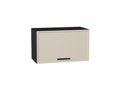 Шкаф верхний горизонтальный Фрейм Graphite, Cream Silk, 360, 600 В*Ш*Г 358*600*324, фасад МДФ  Cream Silk, корпус  Graphite ms2510VVT_69789