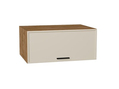 Шкаф верхний горизонтальный глубокий Фрейм Дуб Вотан, Cream Silk, 800 В*Ш*Г 358*800*580, фасад МДФ  Cream Silk, корпус  Дуб Вотан ms2510VVT_69781