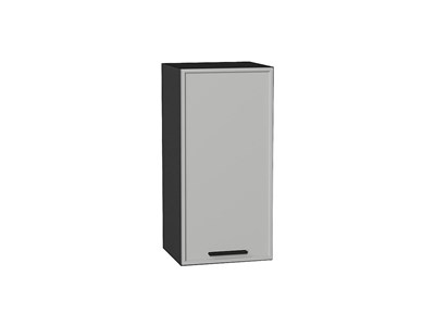 Шкаф верхний с 1-ой дверцей Фрейм Graphite, Grey Silk, 720, 350 В*Ш*Г 716*350*324, фасад МДФ  Grey Silk, корпус  Graphite ms2510VVT_68940