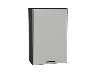 Шкаф верхний с 1-ой дверцей Фрейм Graphite, Grey Silk, 920, 600 В*Ш*Г 920*600*324, фасад МДФ  Grey Silk, корпус  Graphite ms2510VVT_68950