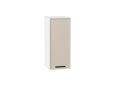 Шкаф верхний с 1-ой дверцей Фрейм Белый, Cream Silk, 720, 300 В*Ш*Г 716*300*324, фасад МДФ  Cream Silk, корпус  Белый ms2510VVT_69797