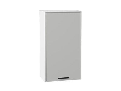Шкаф верхний с 1-ой дверцей Фрейм Белый, Grey Silk, 920, 500 В*Ш*Г 920*500*324, фасад МДФ  Grey Silk, корпус  Белый ms2510VVT_68925
