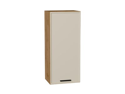 Шкаф верхний с 1-ой дверцей Фрейм Дуб Вотан, Cream Silk, 920, 400 В*Ш*Г 920*400*324, фасад МДФ  Cream Silk, корпус  Дуб Вотан ms2510VVT_69823
