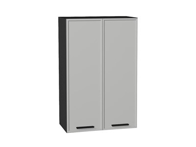 Шкаф верхний с 2-мя дверцами Фрейм Graphite, Grey Silk, 920, 600 В*Ш*Г 920*600*324, фасад МДФ  Grey Silk, корпус  Graphite ms2510VVT_68997