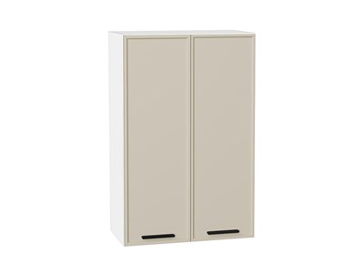 Шкаф верхний с 2-мя дверцами Фрейм Белый, Cream Silk, 920, 600 В*Ш*Г 920*600*324, фасад МДФ  Cream Silk, корпус  Белый ms2510VVT_69811