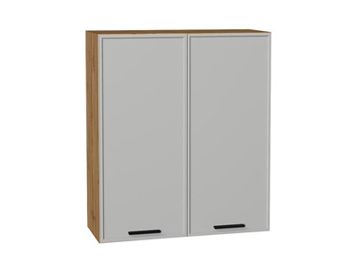Шкаф верхний с 2-мя дверцами Фрейм Дуб Вотан, Grey Silk, 920, 800 В*Ш*Г 920*800*324, фасад МДФ  Grey Silk, корпус  Дуб Вотан ms2510VVT_68994