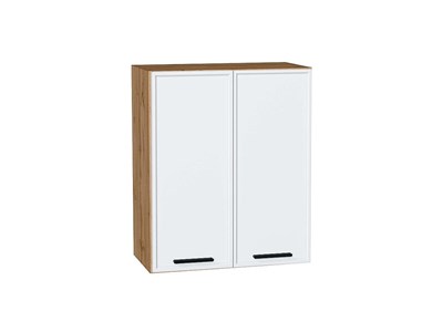 Шкаф верхний с 2-мя дверцами Фрейм Дуб Вотан, White Silk, 720, 600 В*Ш*Г 716*600*324, фасад МДФ  White Silk, корпус  Дуб Вотан ms2510VVT_66900