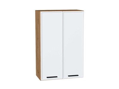 Шкаф верхний с 2-мя дверцами Фрейм Дуб Вотан, White Silk, 920, 600 В*Ш*Г 920*600*324, фасад МДФ  White Silk, корпус  Дуб Вотан ms2510VVT_66901