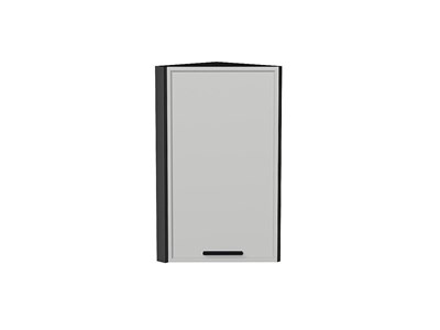 Шкаф верхний торцевой Фрейм Graphite, Grey Silk, 720 В*Ш*Г 716*300*310, фасад МДФ  Grey Silk, корпус  Graphite ms2510VVT_69027