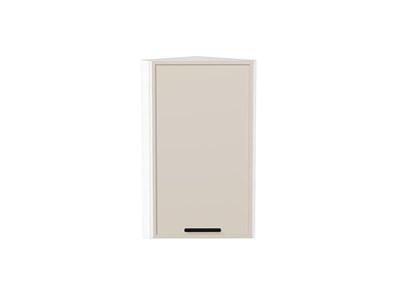 Шкаф верхний торцевой Фрейм Белый, Cream Silk, 720 В*Ш*Г 716*300*310, фасад МДФ  Cream Silk, корпус  Белый ms2510VVT_69813