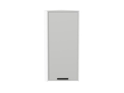 Шкаф верхний торцевой Фрейм Белый, Grey Silk, 920 В*Ш*Г 920*300*310, фасад МДФ  Grey Silk, корпус  Белый ms2510VVT_69024