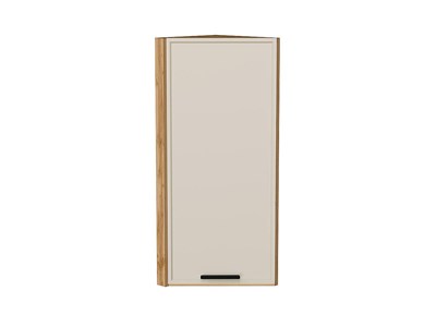 Шкаф верхний торцевой Фрейм Дуб Вотан, Cream Silk, 920 В*Ш*Г 920*300*310, фасад МДФ  Cream Silk, корпус  Дуб Вотан ms2510VVT_69848