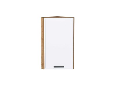 Шкаф верхний торцевой Фрейм Дуб Вотан, White Silk, 720 В*Ш*Г 716*300*310, фасад МДФ  White Silk, корпус  Дуб Вотан ms2510VVT_66912