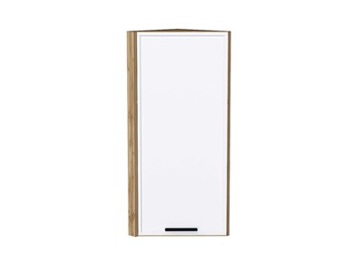 Шкаф верхний торцевой Фрейм Дуб Вотан, White Silk, 920 В*Ш*Г 920*300*310, фасад МДФ  White Silk, корпус  Дуб Вотан ms2510VVT_66913