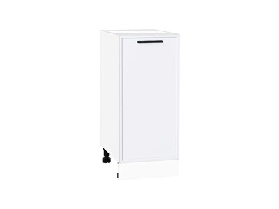 Шкаф нижний с 1-ой дверцей Фрейм Белый, White Silk, 350 В*Ш*Г 816*350*484, фасад МДФ  White Silk, корпус  Белый ms2510VVT_66939