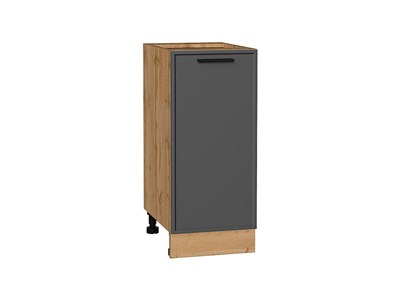 Шкаф нижний с 1-ой дверцей Фрейм Дуб Вотан, Stormy Silk, 350 В*Ш*Г 816*350*484, фасад МДФ  Stormy Silk, корпус  Дуб Вотан ms2510VVT_69121