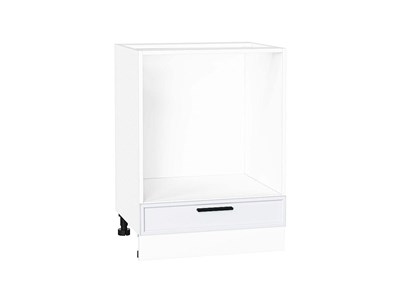 Шкаф нижний под духовку Фрейм Белый, White Silk, 600 В*Ш*Г 816*600*480, фасад МДФ  White Silk, корпус  Белый ms2510VVT_66815
