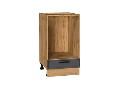 Шкаф нижний под духовку Фрейм Дуб Вотан, Stormy Silk, 450 В*Ш*Г 816*450*480, фасад МДФ  Stormy Silk, корпус  Дуб Вотан ms2510VVT_69068
