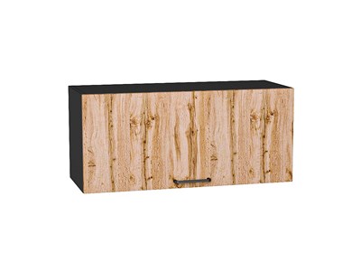 Шкаф верхний горизонтальный Флэт Graphite, Wotan Oak 2S, 360, 800 В*Ш*Г 358*800*318, фасад ЛДСП  Wotan Oak 2S, корпус  Graphite ms2510VVT_52584