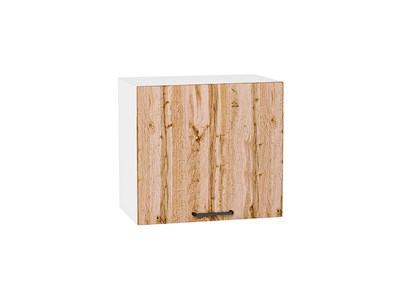 Шкаф верхний горизонтальный Флэт Белый, Wotan Oak 2S, 460, 500 В*Ш*Г 458*500*318, фасад ЛДСП  Wotan Oak 2S, корпус  Белый ms2510VVT_57175