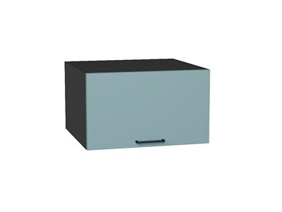 Шкаф верхний горизонтальный глубокий Флэт Graphite, Grey-green In 2S, 600 В*Ш*Г 358*600*574, фасад ЛДСП  Grey-green In 2S, корпус  Graphite ms2510VVT_56875