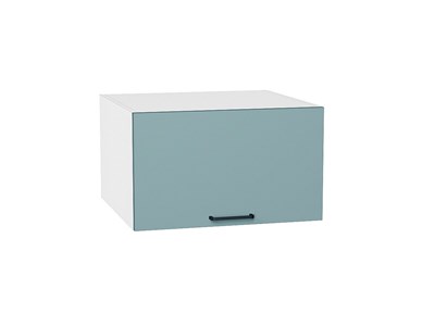 Шкаф верхний горизонтальный глубокий Флэт Белый, Grey-green In 2S, 600 В*Ш*Г 358*600*574, фасад ЛДСП  Grey-green In 2S, корпус  Белый ms2510VVT_56872