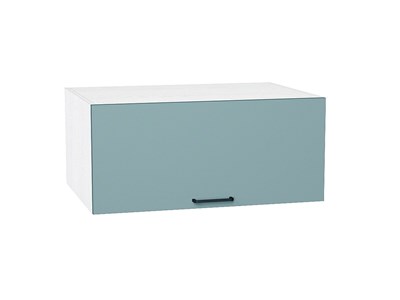 Шкаф верхний горизонтальный глубокий Флэт Белый, Grey-green In 2S, 800 В*Ш*Г 358*800*574, фасад ЛДСП  Grey-green In 2S, корпус  Белый ms2510VVT_56873