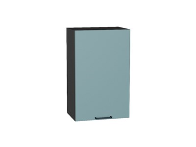 Шкаф верхний с 1-ой дверцей Флэт Graphite, Grey-green In 2S, 720, 450 В*Ш*Г 716*450*318, фасад ЛДСП  Grey-green In 2S, корпус  Graphite ms2510VVT_56908
