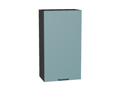 Шкаф верхний с 1-ой дверцей Флэт Graphite, Grey-green In 2S, 920, 500 В*Ш*Г 920*500*318, фасад ЛДСП  Grey-green In 2S, корпус  Graphite ms2510VVT_56914