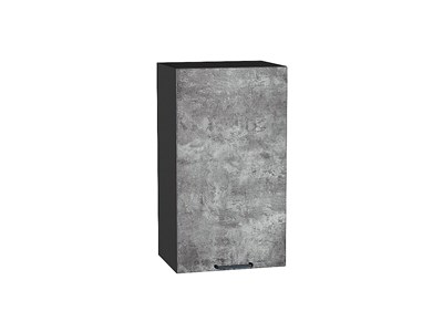 Шкаф верхний с 1-ой дверцей Флэт Graphite, Temple Stone 2S, 720, 400 В*Ш*Г 716*400*318, фасад ЛДСП  Temple Stone 2S, корпус  Graphite ms2510VVT_52627