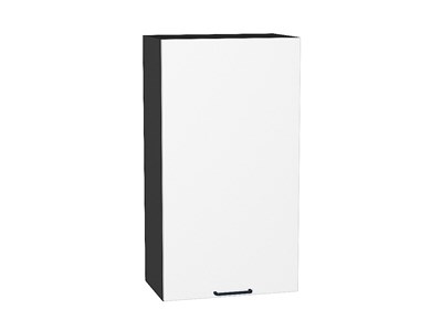 Шкаф верхний с 1-ой дверцей Флэт Graphite, White In 2S, 920, 500 В*Ш*Г 920*500*318, фасад ЛДСП  White In 2S, корпус  Graphite ms2510VVT_55658