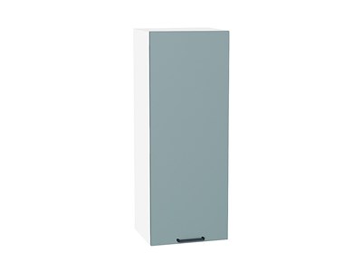 Шкаф верхний с 1-ой дверцей Флэт Белый, Grey-green In 2S, 920, 350 В*Ш*Г 920*350*318, фасад ЛДСП  Grey-green In 2S, корпус  Белый ms2510VVT_65160