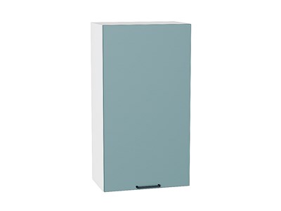 Шкаф верхний с 1-ой дверцей Флэт Белый, Grey-green In 2S, 920, 500 В*Ш*Г 920*500*318, фасад ЛДСП  Grey-green In 2S, корпус  Белый ms2510VVT_56903
