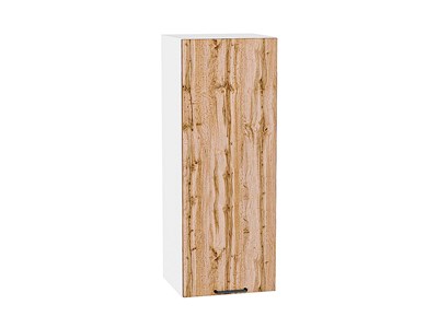 Шкаф верхний с 1-ой дверцей Флэт Белый, Wotan Oak 2S, 920, 350 В*Ш*Г 920*350*318, фасад ЛДСП  Wotan Oak 2S, корпус  Белый ms2510VVT_65166