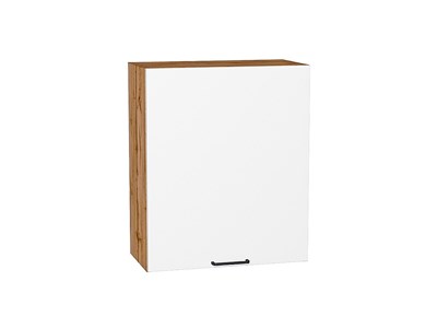 Шкаф верхний с 1-ой дверцей Флэт Дуб Вотан, White In 2S, 720, 600 В*Ш*Г 716*600*318, фасад ЛДСП  White In 2S, корпус  Дуб Вотан ms2510VVT_62416