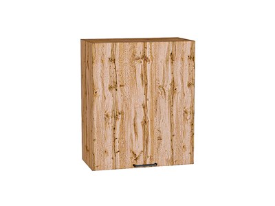 Шкаф верхний с 1-ой дверцей Флэт Дуб Вотан, Wotan Oak 2S, 720, 600 В*Ш*Г 716*600*318, фасад ЛДСП  Wotan Oak 2S, корпус  Дуб Вотан ms2510VVT_62443