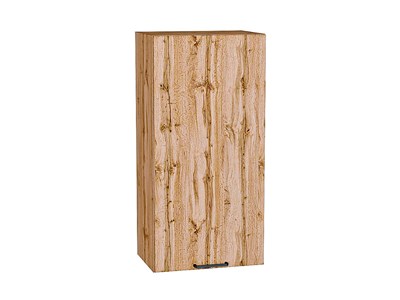 Шкаф верхний с 1-ой дверцей Флэт Дуб Вотан, Wotan Oak 2S, 920, 450 В*Ш*Г 920*450*318, фасад ЛДСП  Wotan Oak 2S, корпус  Дуб Вотан ms2510VVT_62446