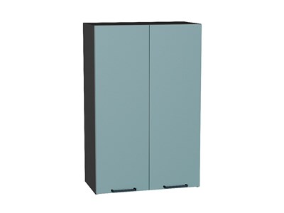 Шкаф верхний с 2-мя дверцами Флэт Graphite, Grey-green In 2S, 920, 600 В*Ш*Г 920*600*318, фасад ЛДСП  Grey-green In 2S, корпус  Graphite ms2510VVT_56922