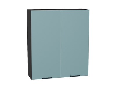 Шкаф верхний с 2-мя дверцами Флэт Graphite, Grey-green In 2S, 920, 800 В*Ш*Г 920*800*318, фасад ЛДСП  Grey-green In 2S, корпус  Graphite ms2510VVT_56923