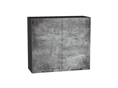 Шкаф верхний с 2-мя дверцами Флэт Graphite, Temple Stone 2S, 720, 800 В*Ш*Г 716*800*318, фасад ЛДСП  Temple Stone 2S, корпус  Graphite ms2510VVT_52649