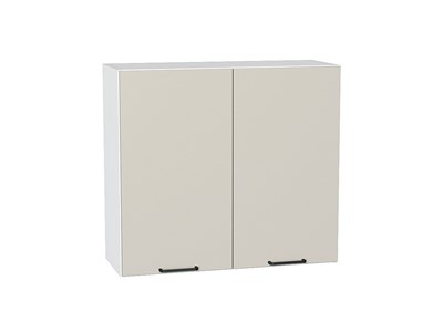 Шкаф верхний с 2-мя дверцами Флэт Белый, Cashmere In 2S, 720, 800 В*Ш*Г 716*800*318, фасад ЛДСП  Cashmere In 2S, корпус  Белый ms2510VVT_55774