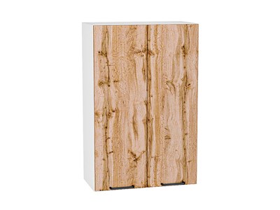 Шкаф верхний с 2-мя дверцами Флэт Белый, Wotan Oak 2S, 920, 600 В*Ш*Г 920*600*318, фасад ЛДСП  Wotan Oak 2S, корпус  Белый ms2510VVT_52638