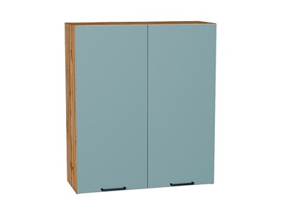 Шкаф верхний с 2-мя дверцами Флэт Дуб Вотан, Grey-green In 2S, 920, 800 В*Ш*Г 920*800*318, фасад ЛДСП  Grey-green In 2S, корпус  Дуб Вотан ms2510VVT_62477