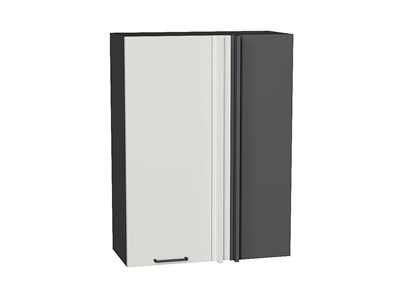 Шкаф верхний прямой угловой Флэт Graphite, Cashmere In 2S, 920 В*Ш*Г 920*700*345, фасад ЛДСП  Cashmere In 2S, корпус  Graphite ms2510VVT_60167